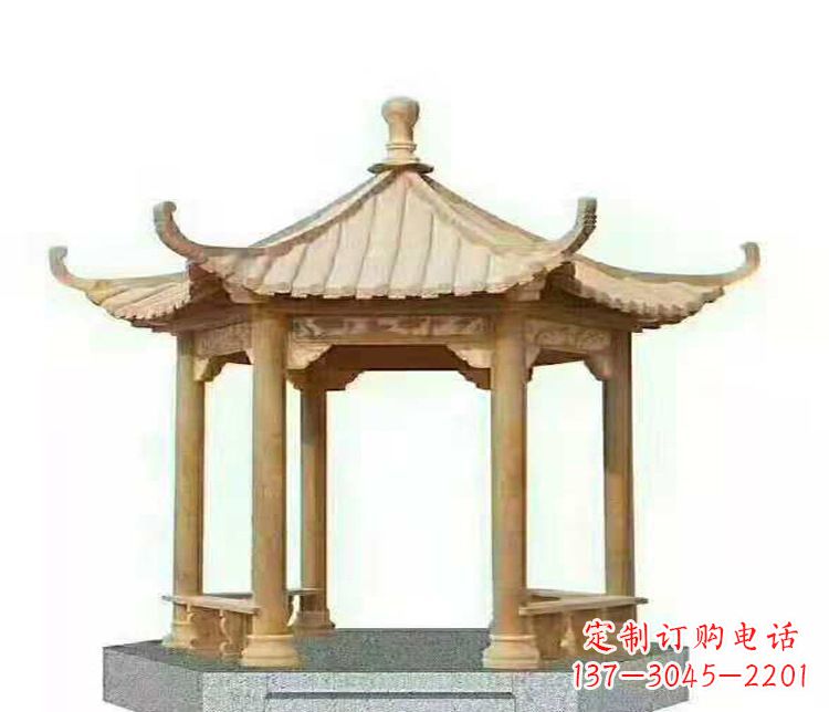 河南晚霞凉亭石雕