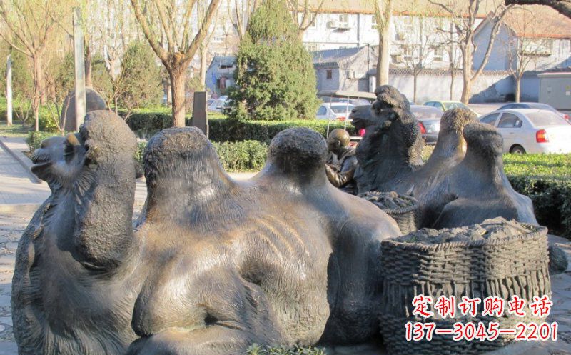 河南特大型骆驼铜雕