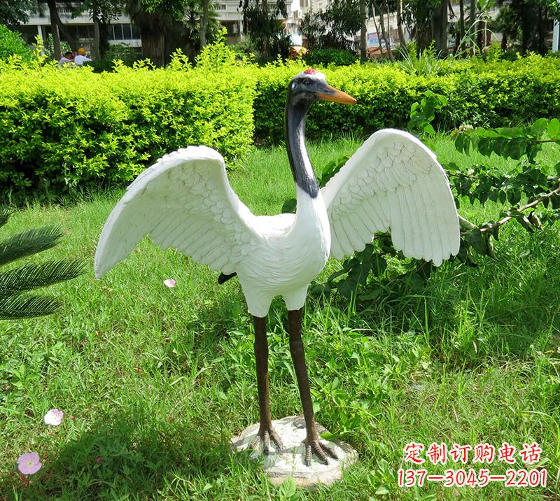 河南中领雕塑精美的仙鹤雕塑