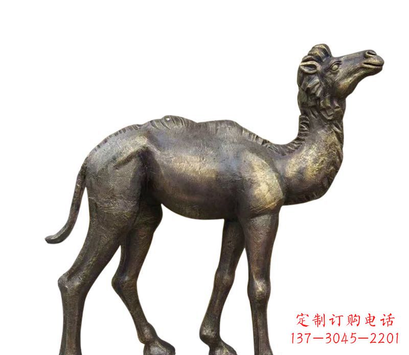 河南公园小骆驼铜雕