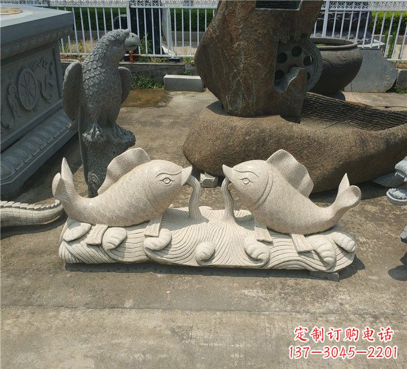 河南优质鲤鱼石雕