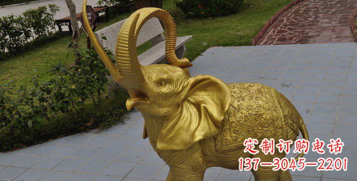河南公园小象动物铜雕