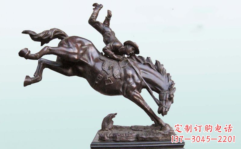 河南精致古典·真实再现马铜雕