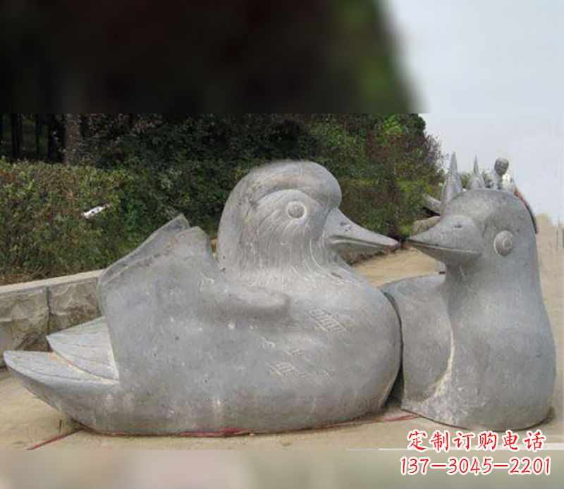 河南中领雕塑传统鸳鸯石雕