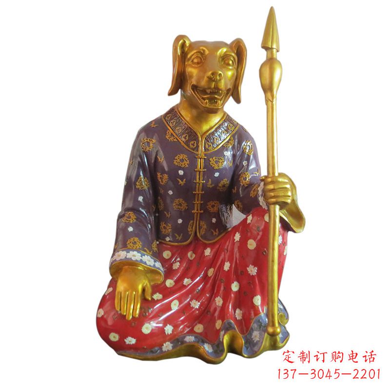 河南高端可爱的玻璃钢生肖雕塑