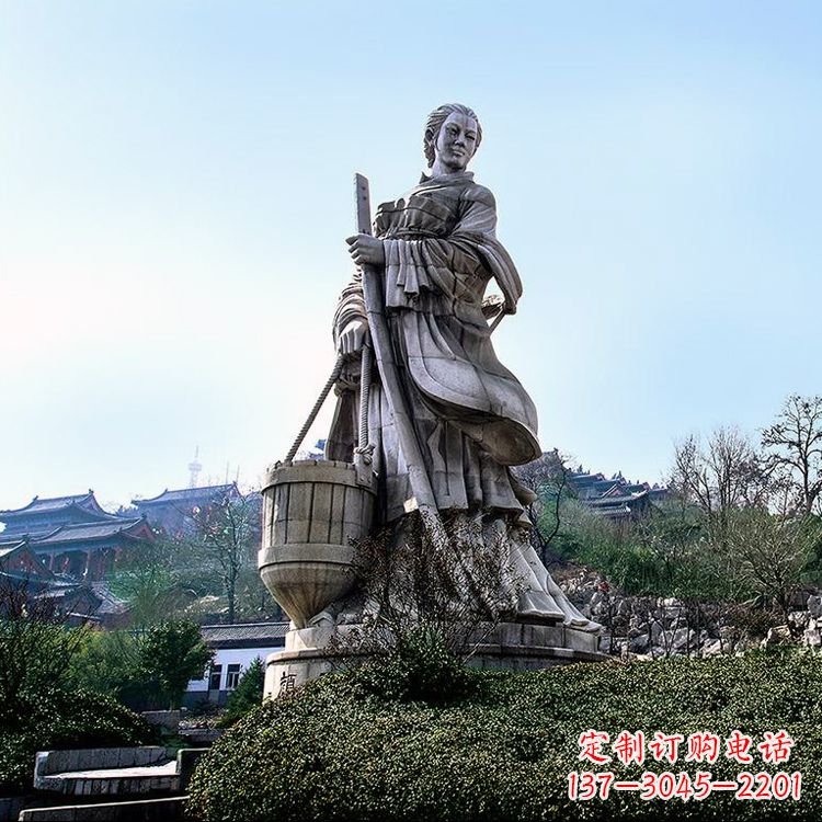 河南古代美女文姜景观雕塑