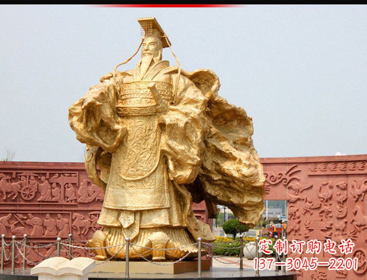 河南汉武帝铜雕,精致绝伦,彰显大汉尊贵