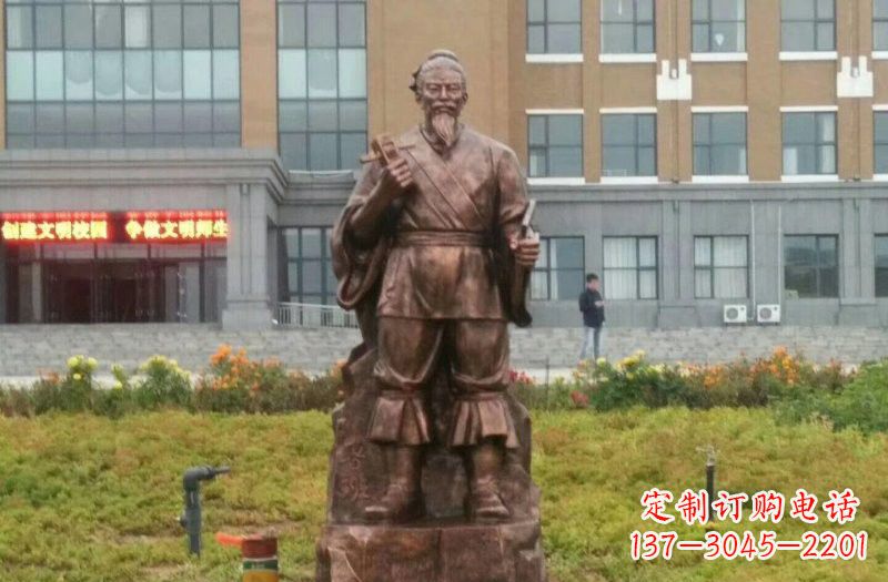 河南传承古代名人铜雕——鲁班雕像