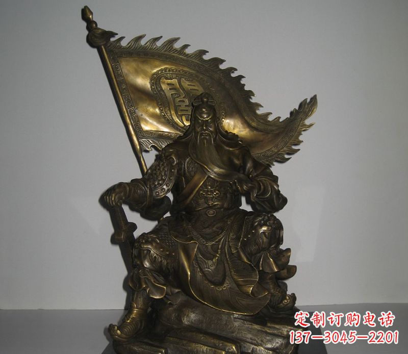 河南经典传承|古代名人关公铜雕