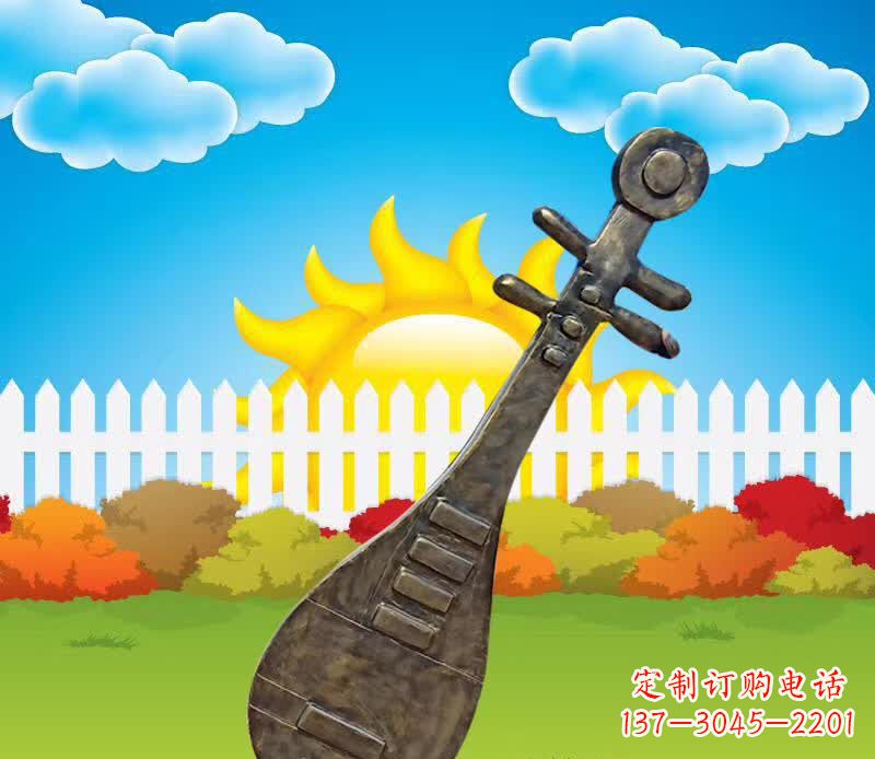 河南精美古典琵琶雕塑