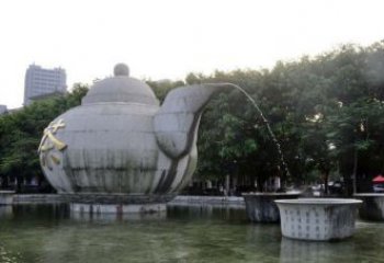 河南精致雕塑茶壶石雕