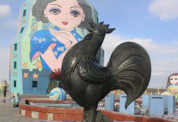 河南艺术精美的公鸡雕塑