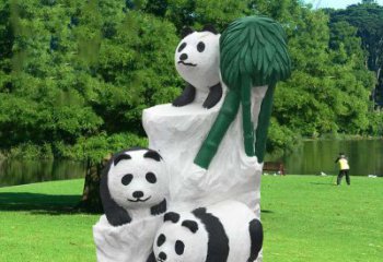 河南公园大熊猫雕塑