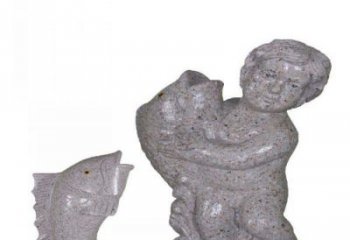 河南飘洒雕塑——公园景观石雕鱼喷泉