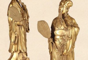 河南中领雕塑专业铸造诸葛亮铜雕