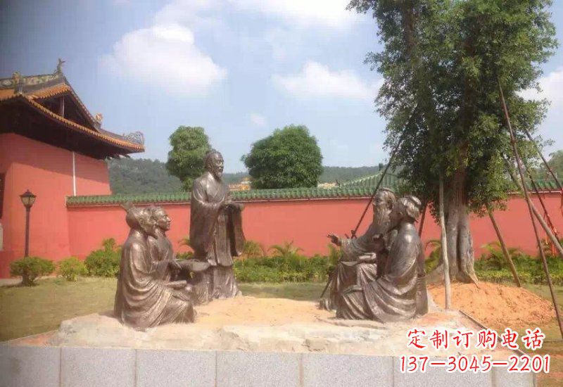 河南经典经典,传承孔子之魅力——孔子铜雕