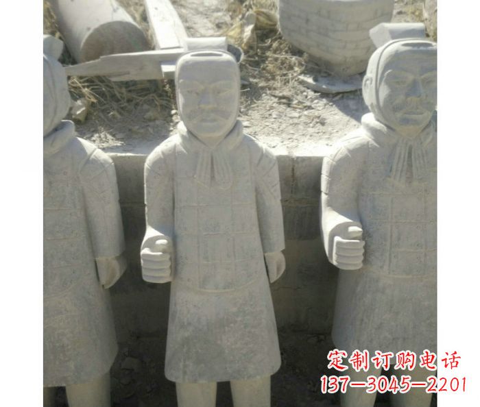 河南欣赏秦帝国历史,精美的兵马俑雕塑