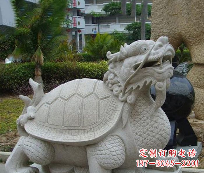河南中领雕塑:古典神兽龙龟石雕精神的传承