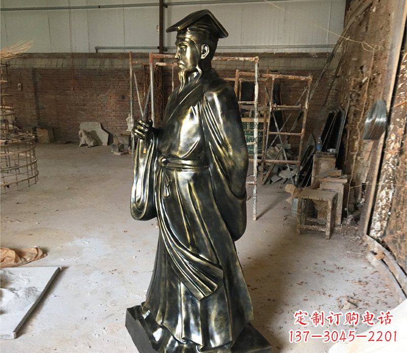 河南千古经典——代表古代艺术审美的王羲之雕塑