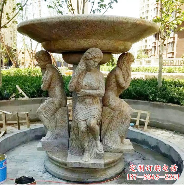 河南古典石雕喷泉