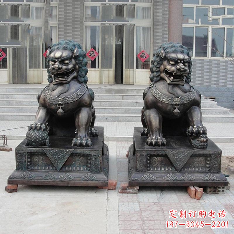 河南故宫狮子雕塑,精美绝伦,给您不一样的视觉享受