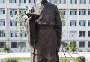 河南传承古代珍贵文化—祖冲之铜雕塑
