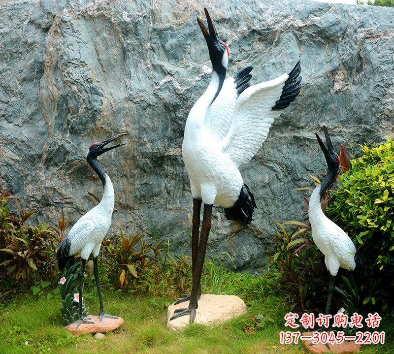 河南精致品质,故宫仙鹤雕塑