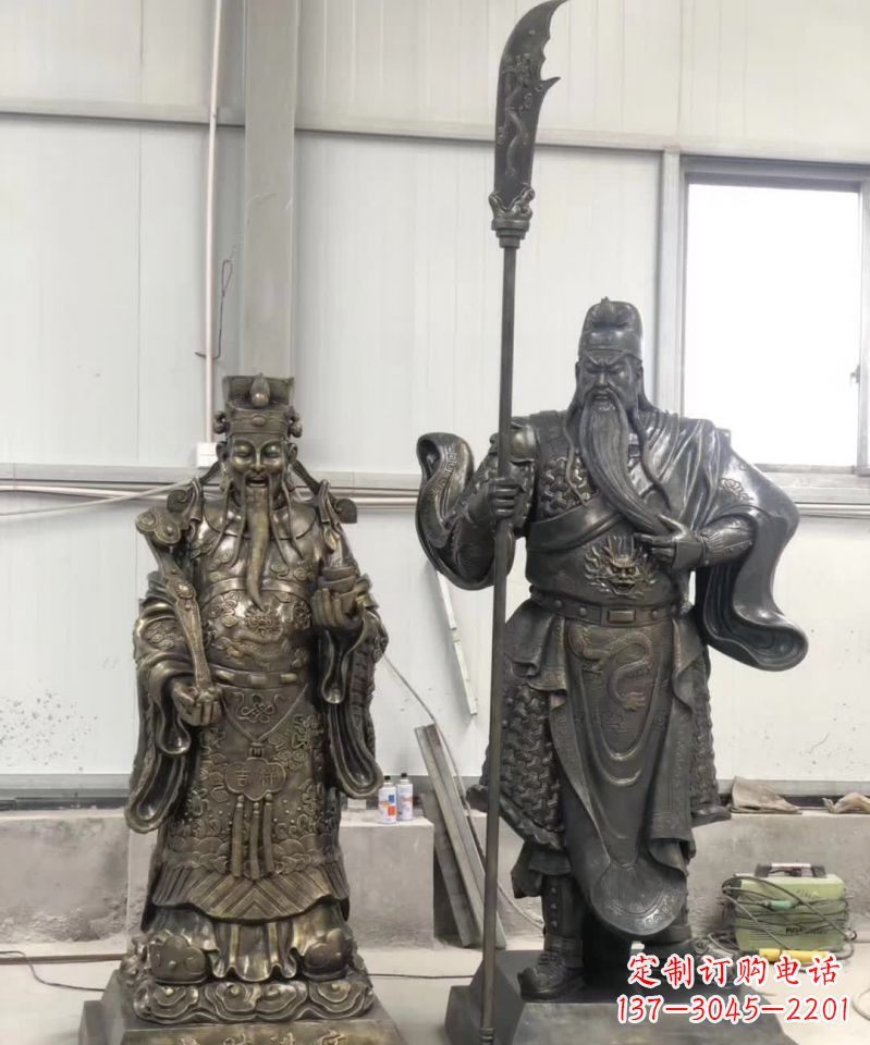河南关公财神雕塑