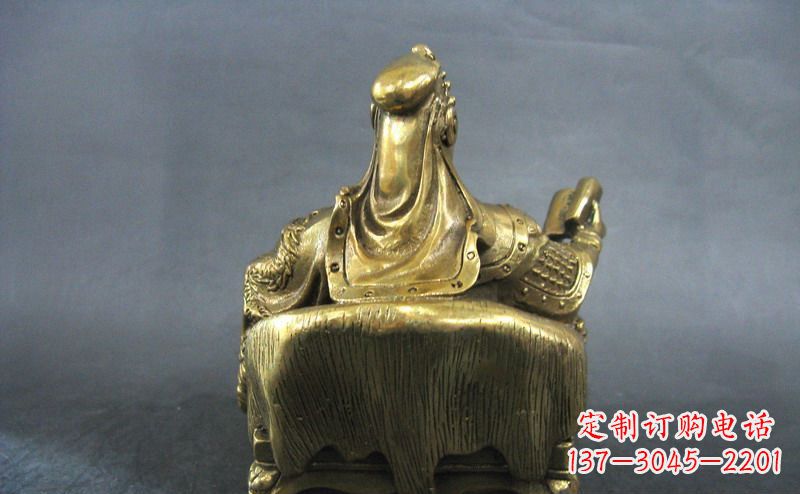 河南关公雕像·铜雕精美