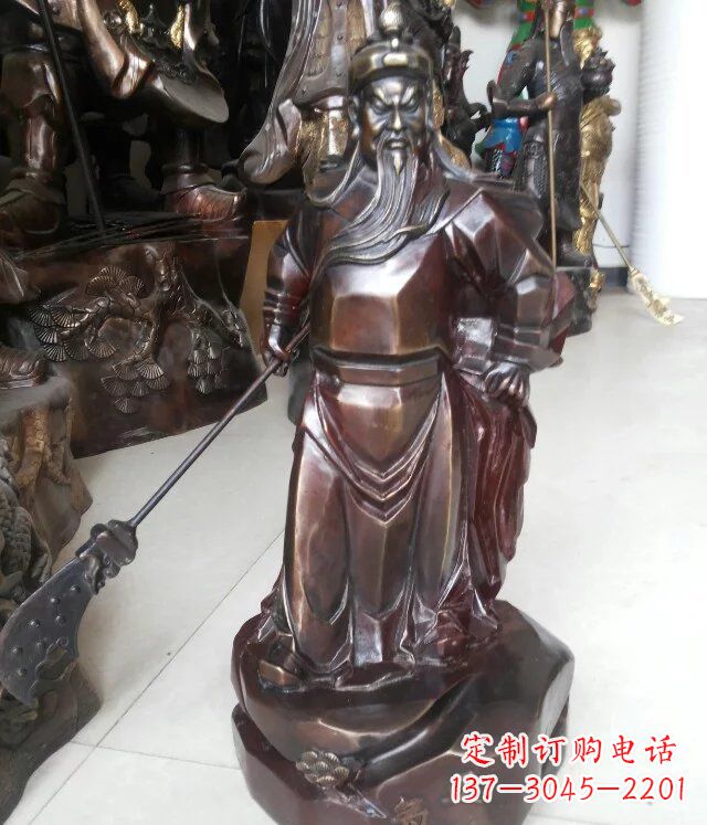 河南关公古代人物铜雕 (3)