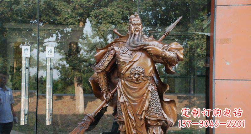 河南关公古代人物铜雕