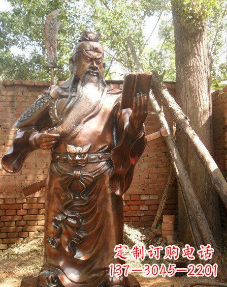 河南全新关公铜雕,让你的收藏更个性!