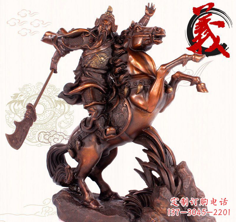 河南中领雕塑:脱胎于古代传奇的关公铜雕