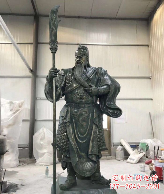 河南正宗唐朝关公铜雕艺术品