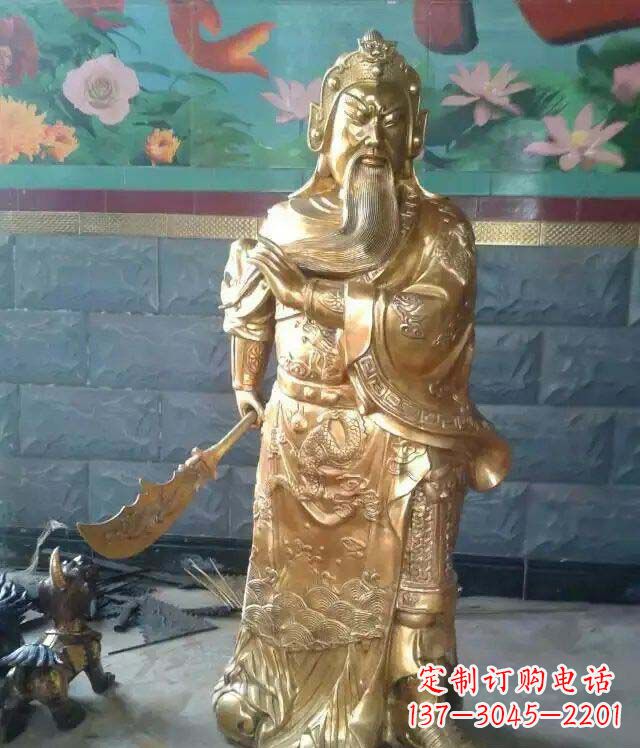 河南精美铜雕关公雕塑