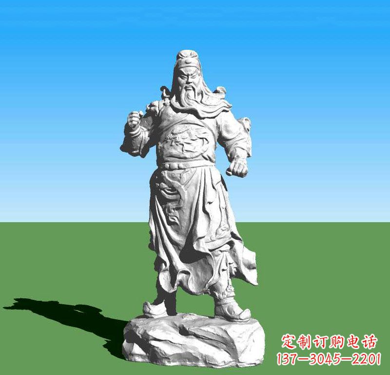 河南关云长关羽雕塑,让关羽永驻古代