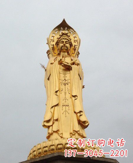河南观音铜雕塑-传承千年古风