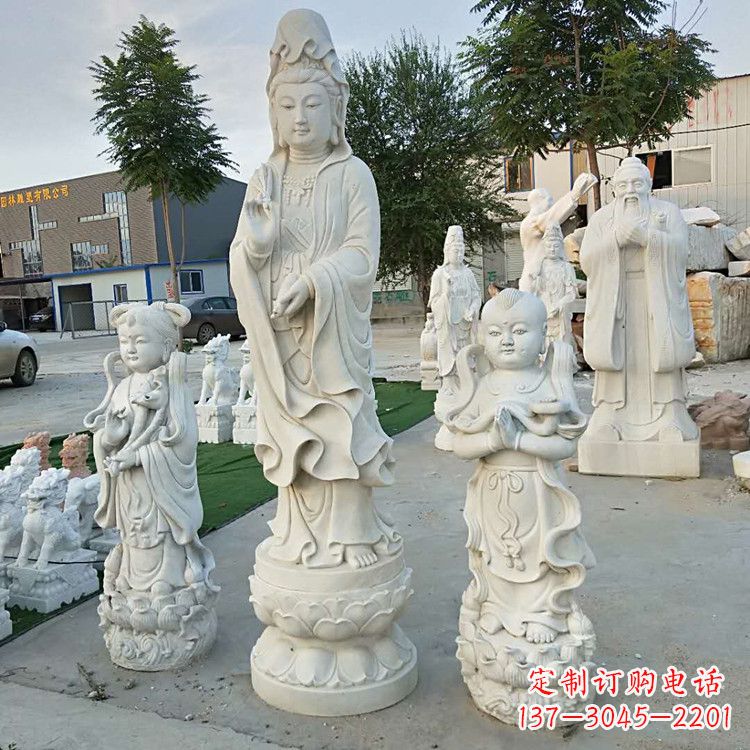 河南永恒的祝福——观音菩萨送子佛像石雕