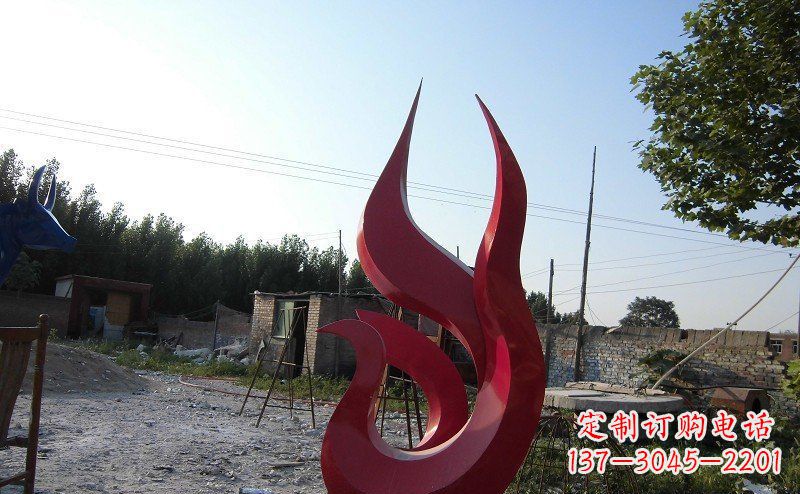 河南广场不锈钢抽象凤凰雕塑_1 (2)