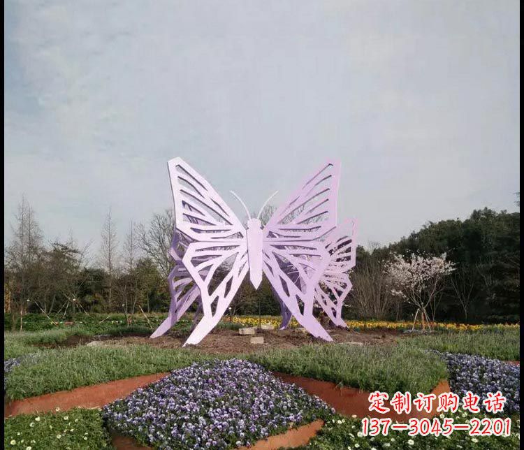 河南中领雕塑厂家精美不锈钢蝴蝶雕塑