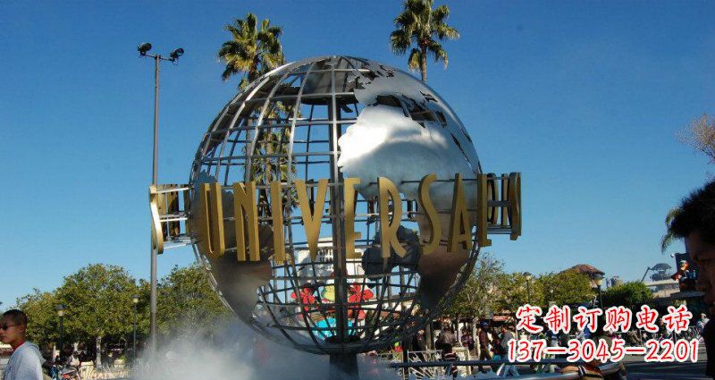 河南中领雕塑仿真不锈钢地球雕塑