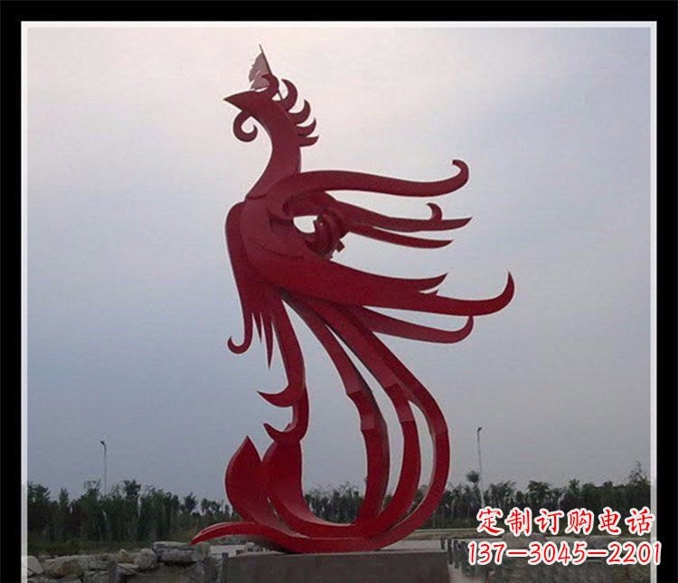 河南精美不锈钢凤凰雕塑