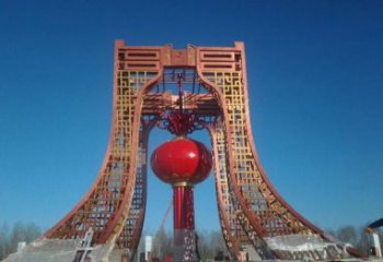 河南中领雕塑推出不锈钢大型灯笼雕塑