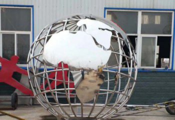 河南中领雕塑制作专业不锈钢地球仪景观雕塑