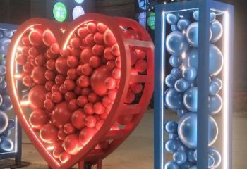 河南艺术级不锈钢字母雕塑