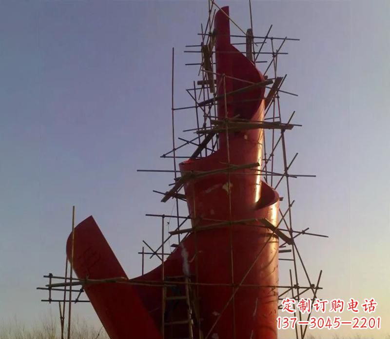 河南广场不锈钢火炬景观雕塑