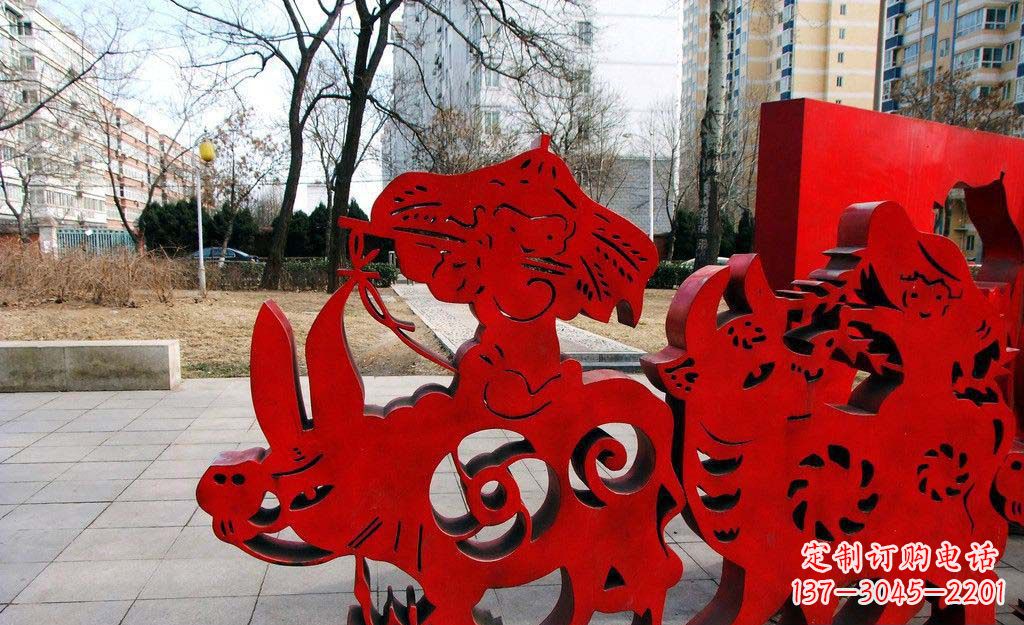 河南超乎想象的精致牧童雕塑