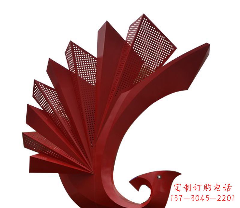 河南装点空间的定制孔雀雕塑