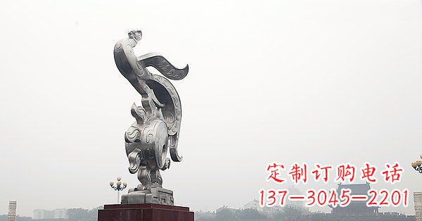 河南炫丽凤凰,景观雕塑精美绝伦