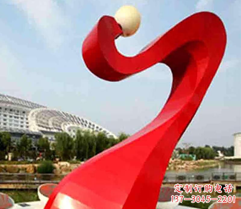 河南不锈钢飘带景观雕塑,重新定义型格空间